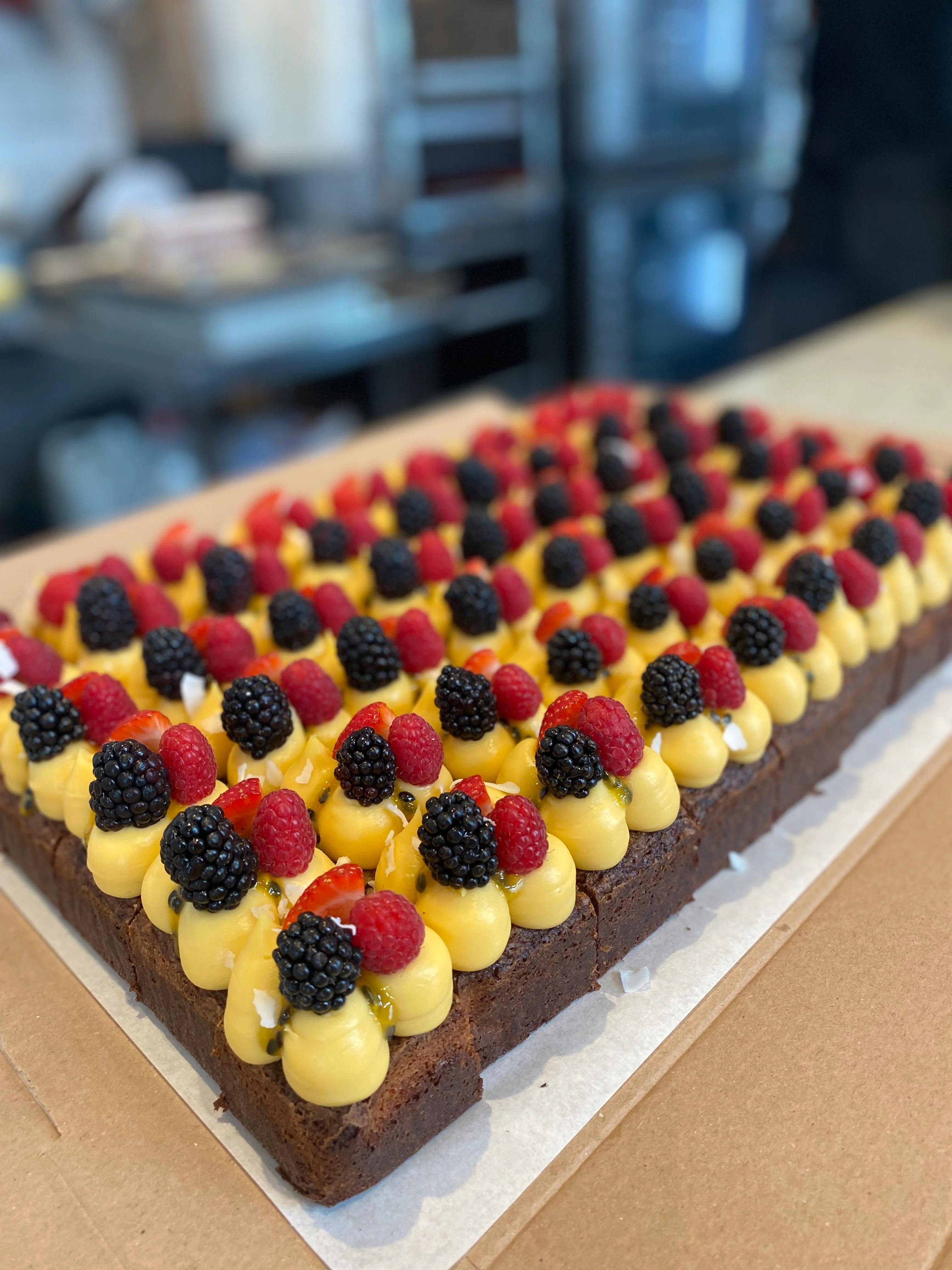 Coconut & Almond Cake with Passion Fruit Curd (GF) - Image 4
